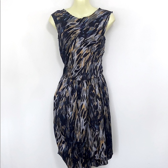 Ulla Johnson Silk Flap Open Slit Midi Dress NWOT Sz 4 - Picture 1 of 9
